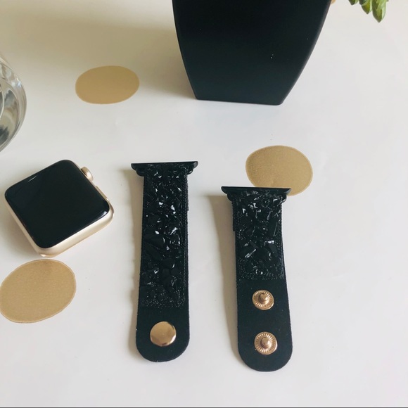 {GRYFFIN} Apple Watch band crushed stone watch - Picture 3 of 7